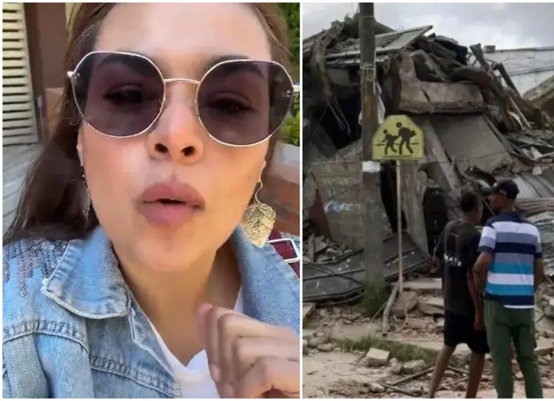 La difusión del video encendió la indignación pública en medio del despliegue humanitario por los cientos de damnificados. FOTO: Captura de video de redes sociales de @ElGatoArceArce y Gobernación del Chocó