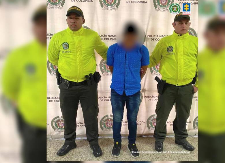 El hombre fue capturado el pasado 3 de abril mientras que la menor de edad fue rescatada. FOTO Cortesía