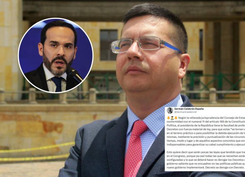 Germán Calderón España es un abogado colombiano y director designado de la Agencia Nacional de Defensa Jurídica del Estado. Foto: Colprensa/Redes sociales.