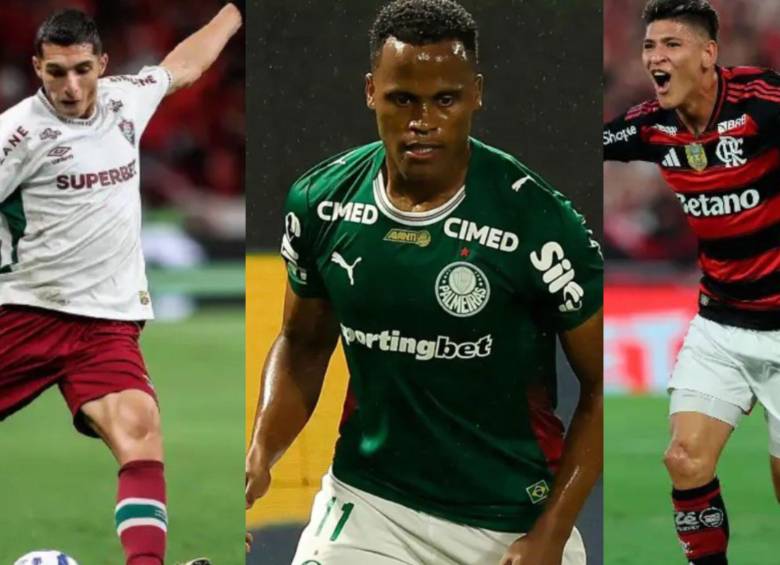 Tres de los equipos más importantes de Brasil como Fluminense, Palmeiras y Flamengo son patrocinados por casas de apuestas. Fotos: Getty y redes sociales de Fluminense y Palmeiras