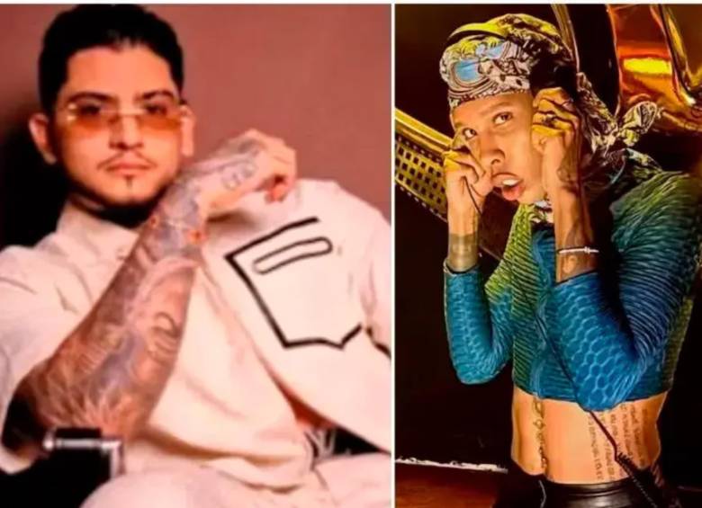 Los artistas colombianos B King y Dj Regio Clown, asesinados en México. Foto: tomada de redes sociales.