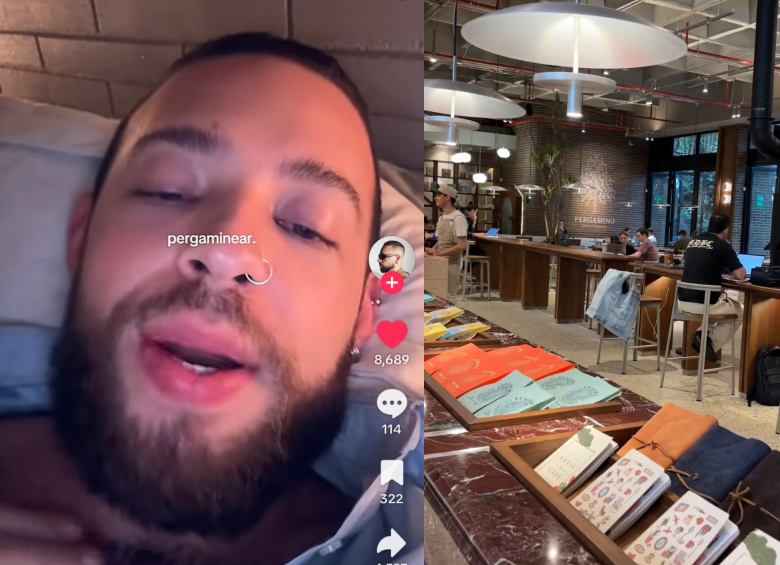 El creador @ortizs_david popularizó en TikTok el término pergaminear, que se está usando en Medellín para invitar a un café. FOTO @ortizs_david