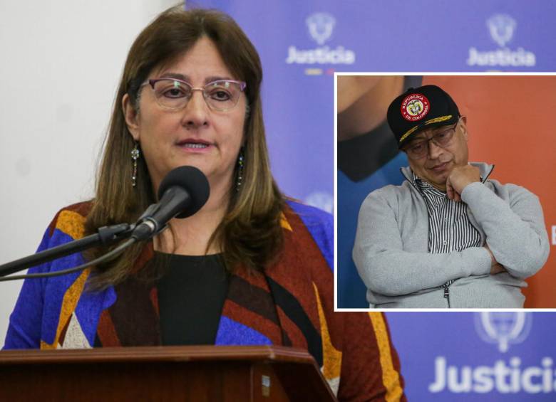 La ministra de Justicia, Ángela María Buitrago, fue una de las del gabinete de Gustavo Petro que se pronunció en medio del Consejo de Ministros de este martes. FOTO: Colprensa