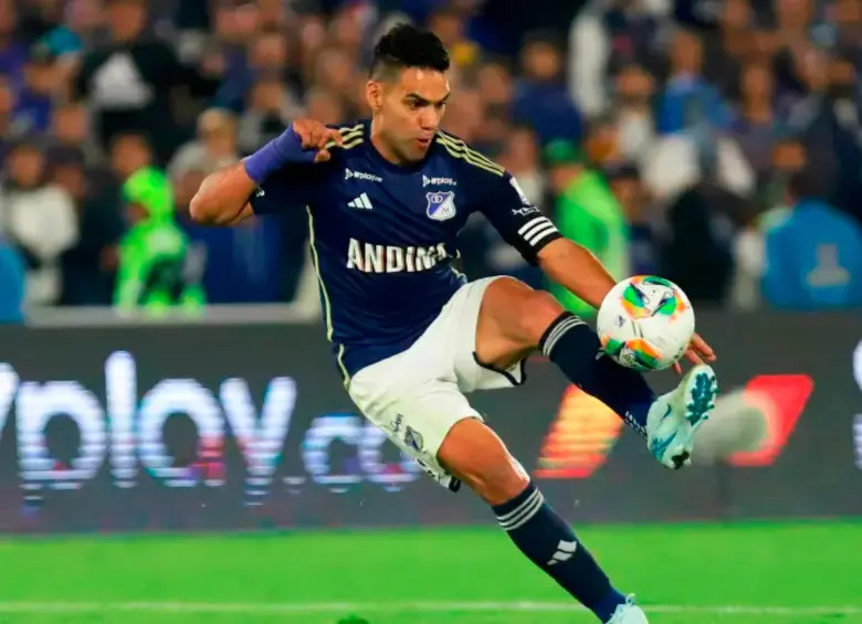 Falcao García, de 39 años, suma 12 goles con Millonarios desde que llegó en agosto de 2024. FOTO: COLPRENSA