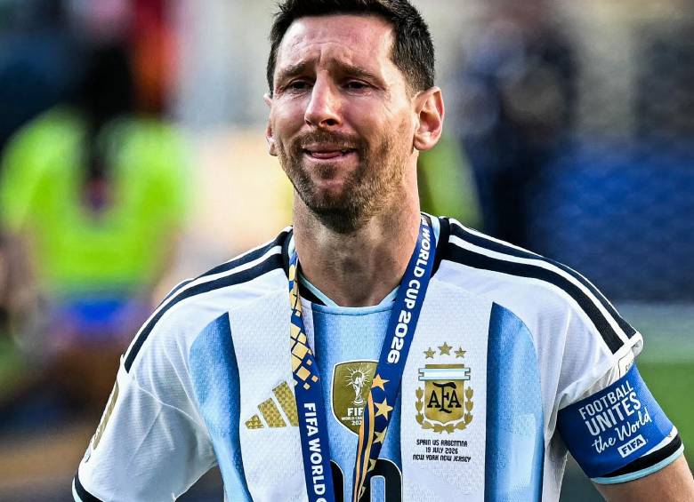 Lionel Messi tras perder la final del Mundial 2026 contra España. FOTO: Getty