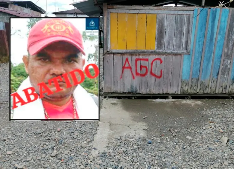 Santander Franco Jiménez, alias Nino, fue abatido en el Valle del Cauca. FOTO: Colprensa y cortesía