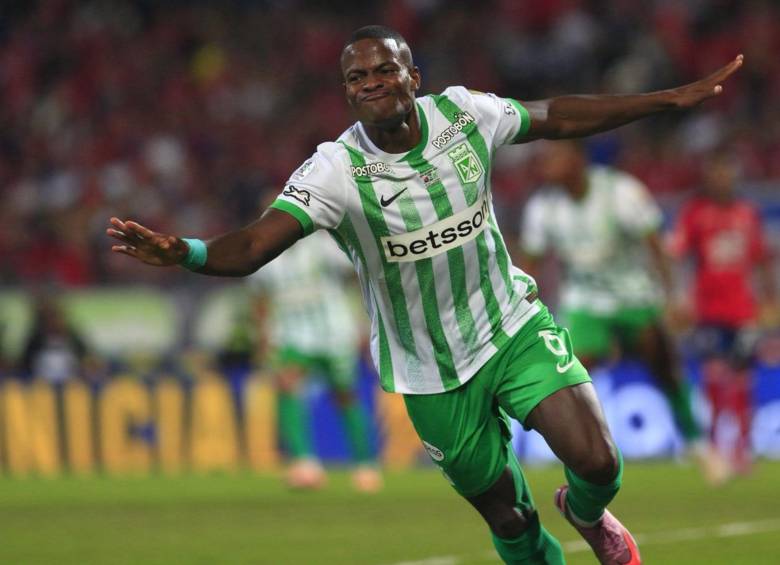 Andres Felipe Roman fue quien anotó el gol del triunfo por parte de Atlético Nacional ante DIM. FOTO: Camilo Suárez 