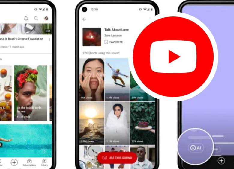 YouTube anuncia sistema para detectar videos generados por inteligencia artificial. Foto: cortesía / YouTube