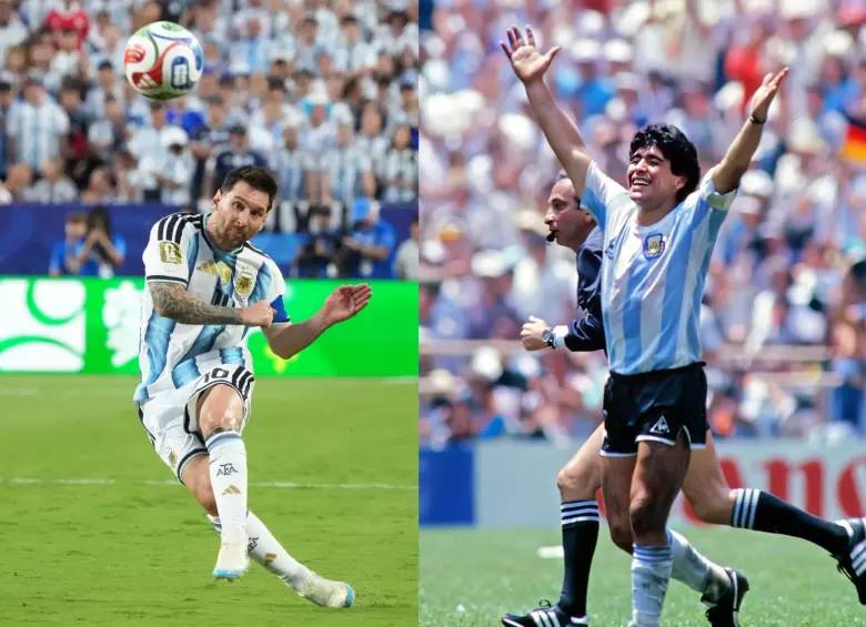 Récord de Messi en Mundiales llega en el aniversario del partido más famoso de Maradona. Foto: Getty