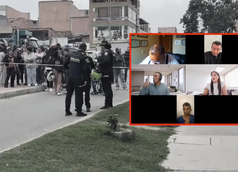 Cristian Camilo Valencia aceptó cargos por el feminicidio de su pareja y sus dos hijastras en Bogotá. FOTOS: Tomada de X @prensapaloq y Policía Metropolitana de Bogotá