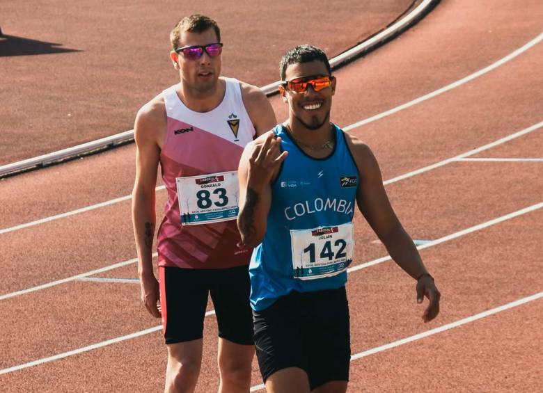 El atleta paralímpico colombiano Julián Acosta es uno de los mejores velocistas del país. Experto en pruebas de 100 y 200 metros. Foto: tomada del Instagram de @juliacostamz