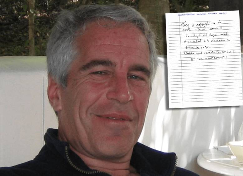 Uun juez estadounidense publicó la carta que habría sido escrita por Epstein semanas previas a su muerte en una cárcel de Nueva York. FOTO AFP