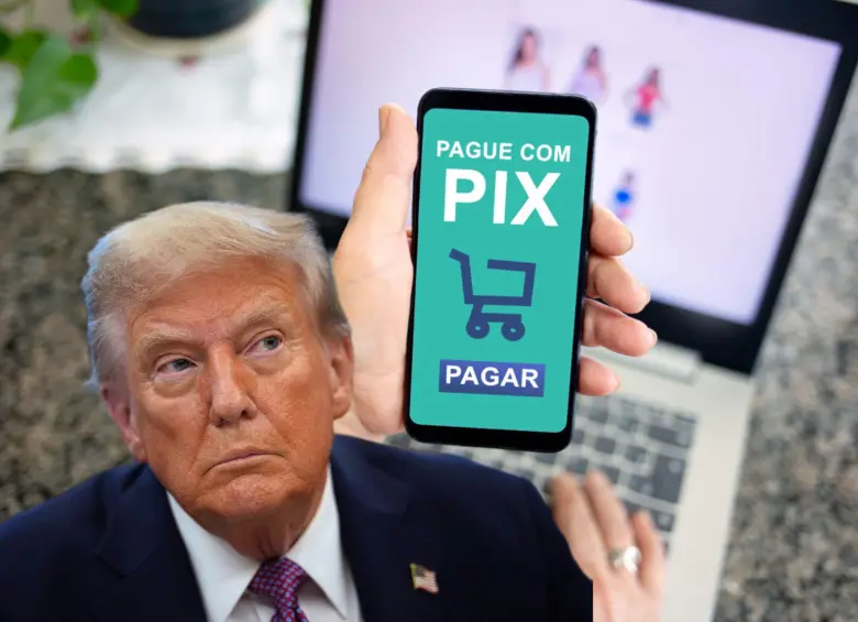 Trump ha amenazado con imponer un 50 % de aranceles a Brasil si no retira el sistema Pix de operación. FOTOS: Getty