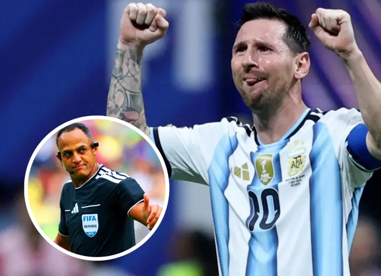El nombramiento arbitral de la Fifa para el cruce de semifinales ha colocado en el ojo del huracán a Ismail Elfath, un juez con el que a Messi le ha ido muy bien en la MLS. FOTO: Getty y AFP