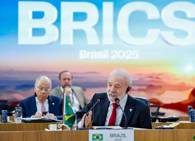 Luiz Inácio Lula da Silva, presidente de Brasil, en la cumbre de los Brics. FOTO: @LulaOficial