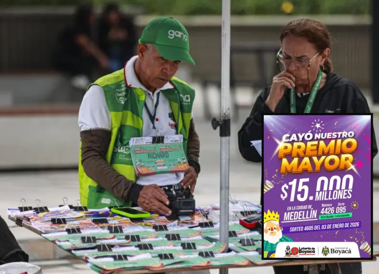 Imagen de referencia de vendedores de Lotería en Medellín. Foto: Manuel Saldarriaga Quintero y Cortesía.