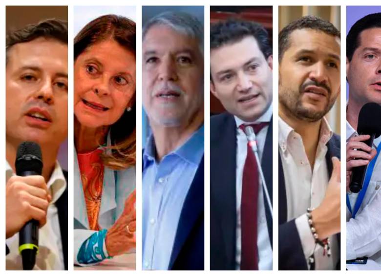 Los precandidatos de derecha defendieron la vigencia de la Constitución de 1991 como pilar de la democracia y llamaron a proteger las instituciones y el voto libre. FOTOS: COLPRENSA