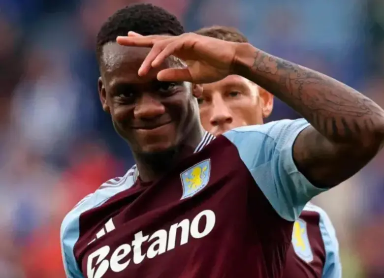 Durán cuando vestía los colores del Aston Villa de la Premier League. FOTO: Tomada de las redes sociales @AVFCOfficial