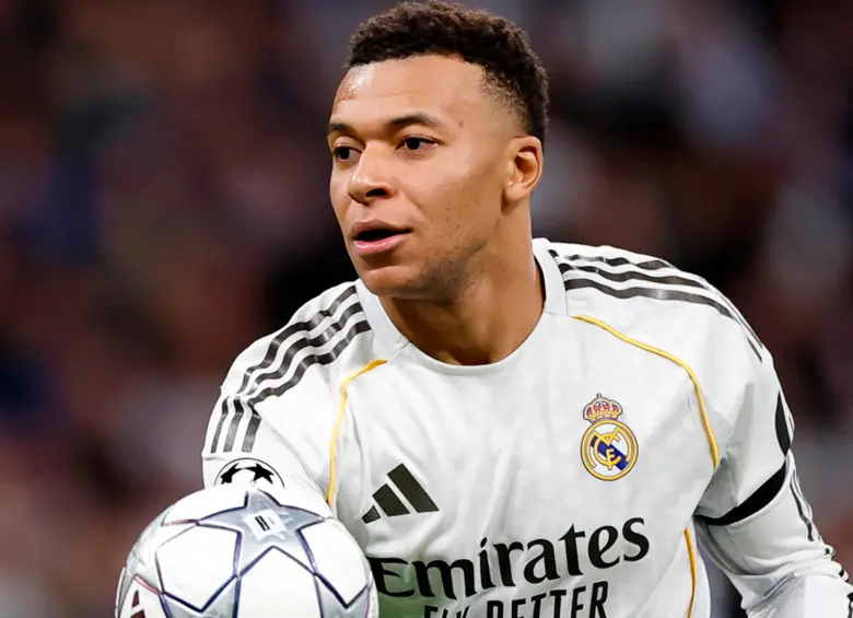 El atacante francés Kylian Mbappé, de 27 años, es el goleador de la Liga de Campeones de la Uefa esta temporada. Foto: tomada del x de @RealMadridCF