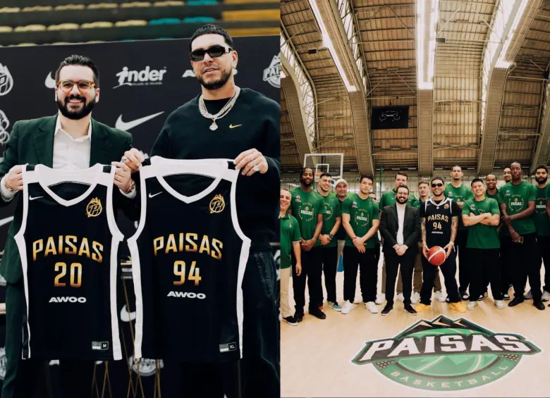 El artista Ryan Castro se unió en enero a Paisas Basketball y junto a J Balvin, Karol G, Blessd, Bad Bunny y Ozuna conforman una lista de artistas urbanos que se involucran con el deporte. FOTO: Tomada de Facebook Ryan Castro