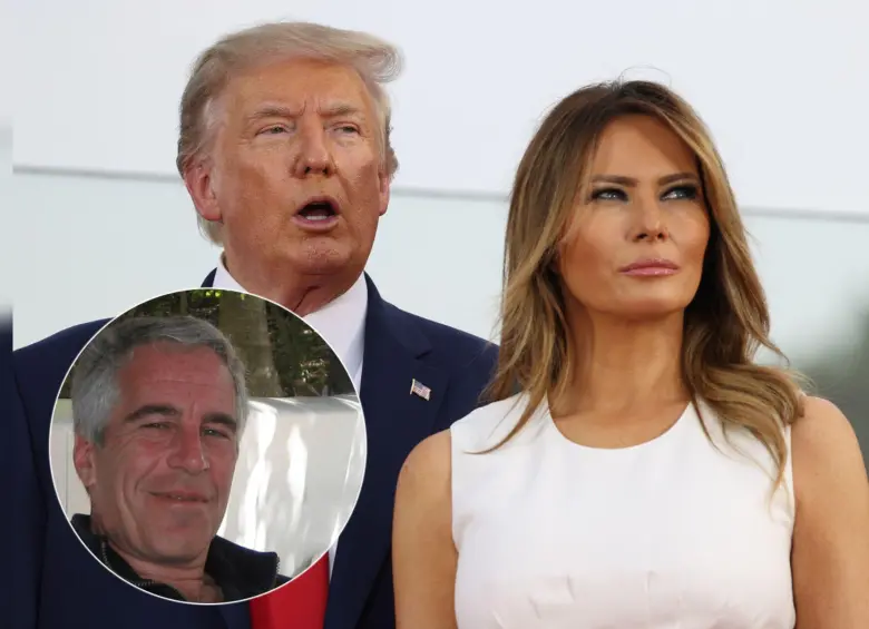 Melania Trump sostuvo nunca haber visitado la isla privada de Jeffrey Epstein. Foto: Getty Images y AFP