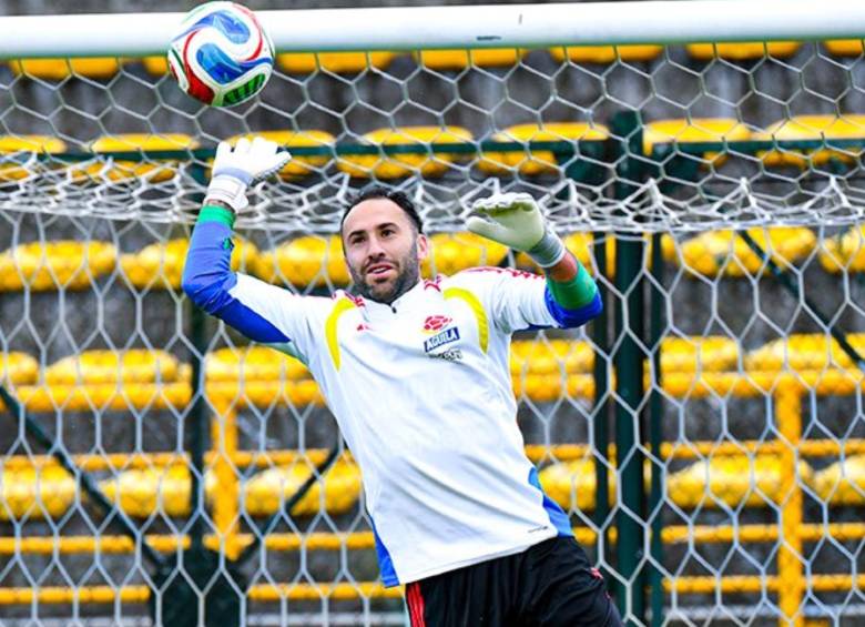 David Ospina en un nuevo ciclo previo a un Mundial con la Selección Colombia en Bogotá. FOTO: FCF