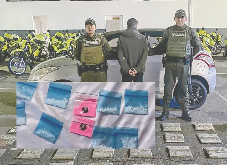 Durante los operativos de control, cada vez es más común para la Policía toparse con drogas sintéticas en Medellín. FOTO cortesía