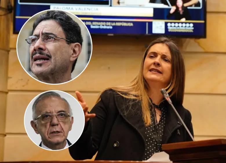 La candidata del Centro Democrático cuestionó a Cepeda por su apoyo al exministro de Defensa, Iván Velásquez. Foto: Colprensa. 