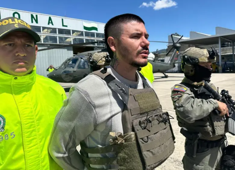 Óscar Camargo Ríos, más conocido como alias Pichi, el llamado ‘Pablo Escobar de Santander’. FOTO: Policía Nacional