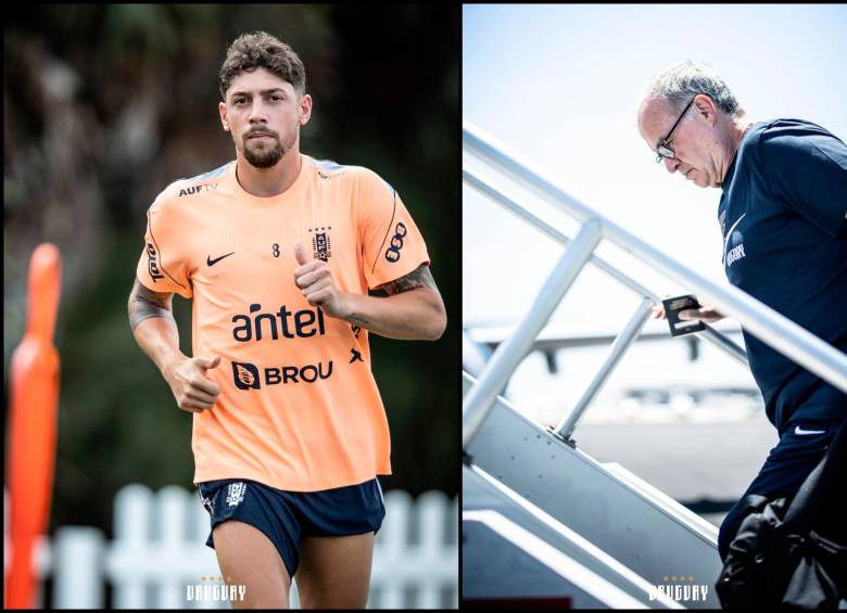 Marcelo Bielsa y Federico Valverde. FOTOS: X Uruguay