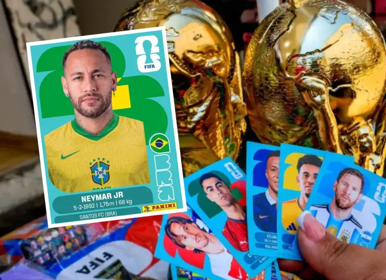 Neymar llegará al álbum del Mundial 2026 gracias al nuevo kit de completación de Panini. Foto: Camilo Suárez / redes sociales