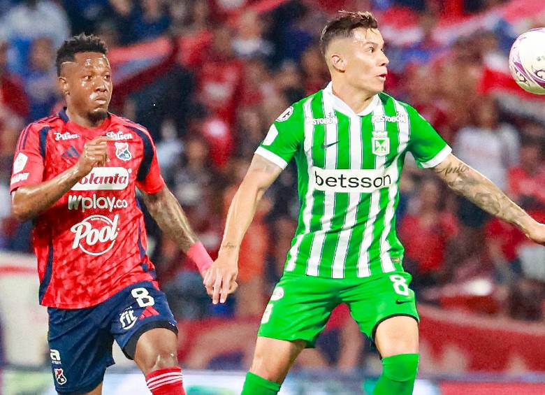 Imágenes del último clásico en el que Nacional se impuso 3-2 al DIM. FOTO MANUEL SALDARRIAGA