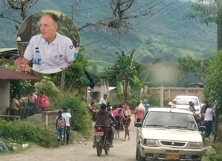 El representante en Colombia del Alto Comisionado, Scott Campbell, alertó intimidación a comunidades previo a las elecciones. Foto: Colprensa