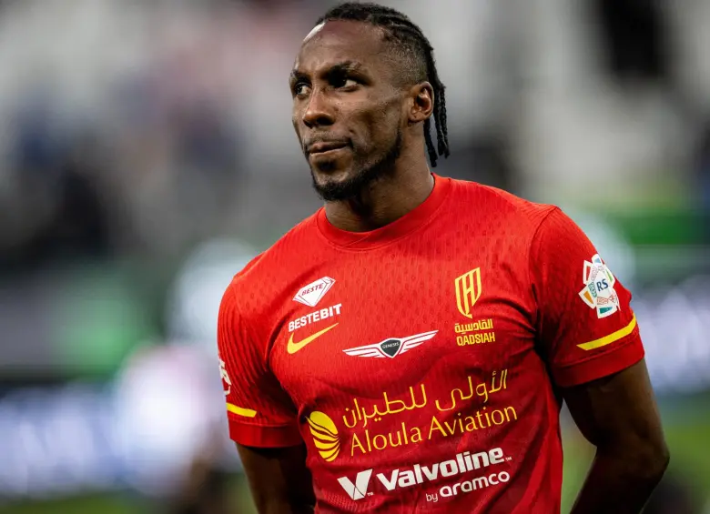 Julian Quiñones en el club Al-Qadsiah. FOTO: Tomada de redes sociales de la Roshn Saudi League @SPL_EN
