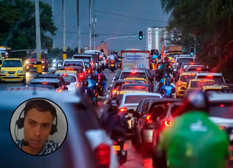 Camilo Múnera Osorio (en el círculo) fue condenado a 37 años y 5 meses de prisión por asesinar a un conductor de plataforma en 2023. FOTO: Captura de pantalla