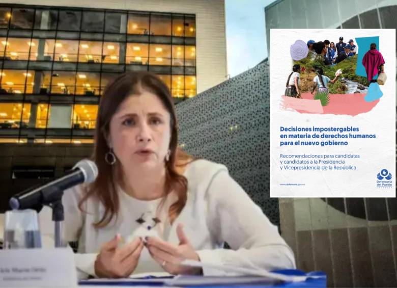 El informe presenta unas “recomendaciones para candidatas y candidatos a la Presidencia y Vicepresidencia de la República”. FOTOS: EL COLOMBIANO y Defensoría del Pueblo