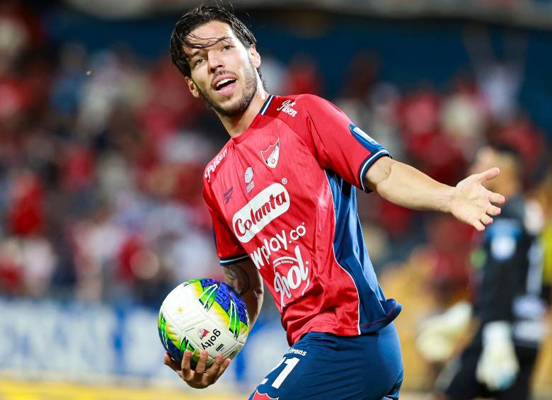 El volante argentino Agustín Martegani cumple destacada campaña con el Independiente Medellín. FOTO Manuel Saldarriaga