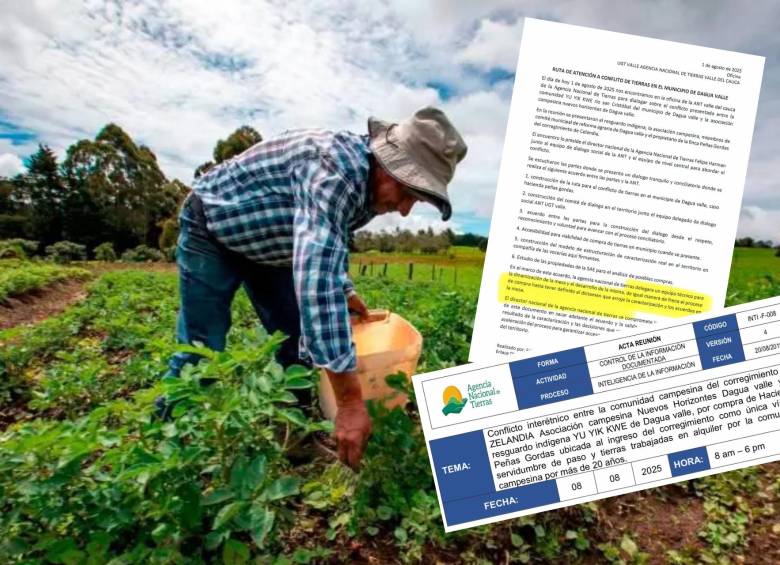 El predio estaría en disputa por parte de comunidades indígenas y campesinas. FOTO: COLPRENSA Y REDES SOCIALES.