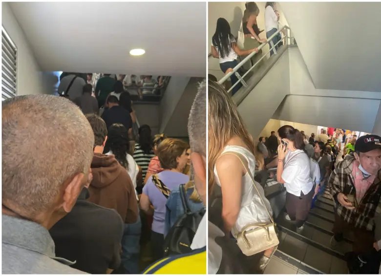 Miles de ciudadanos denunciaron a través de redes sociales los cambios de lugar de las mesas de votación en el centro comercial San Diego en Medellín. FOTO: Cortesía de redes sociales