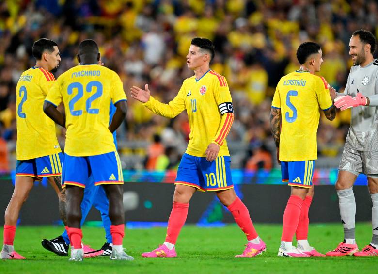 La Selección Colombia va con la maleta cargada de ilusiones tras la buena despedida que tuvo en El Campín. FOTO AFP