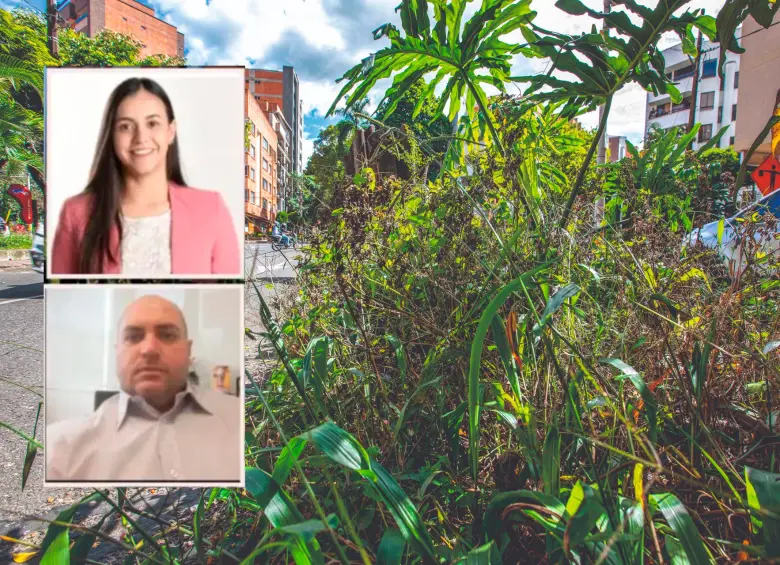 El tema de los contratos para mantenimiento de zonas verdes de Medellín tomó relevancia debido al descuido que estas áreas mostraron en la anterior administración. En la foto, la exsecretaria de Infraestructura de Medellín, Natalia Urrego Arias, y al exgerente de Metroparques, Jorge Enrique Liévano Ospina. FOTO El Colombiano