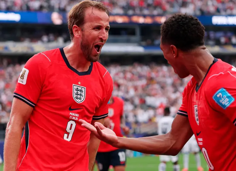 Inglaterra con Harry Kane y Jude Bellingham como estandartes juega contra Congo. FOTO: X England