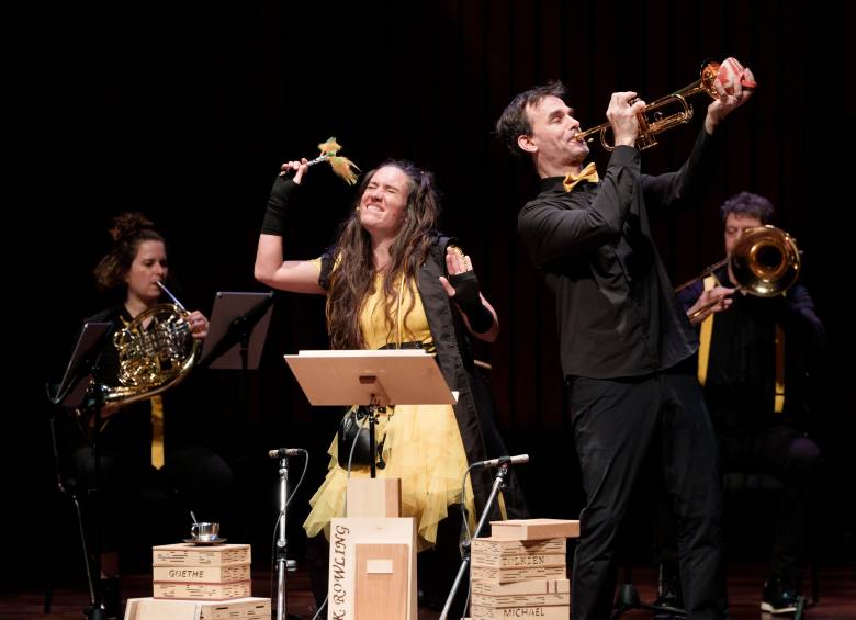 El concierto La pluma mágica fue el anterior de la programación didáctica del Teatro Metropolitano de Medellín. Foto Cortesía.
