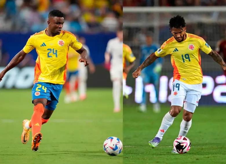 Los delantero Jhon Córdoba y Luis Javier Suárez buscan ganarse un cupo entre los potenciales convocados al Mundial de Norteamérica. Pelean la titular contra Nueva Zelanda. FOTO: Getty