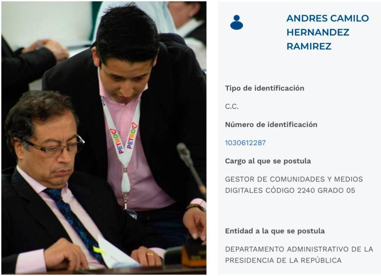 Andrés Hernández es comunicador social y fue jefe de prensa de Petro en el Senado. FOTO: Colprensa
