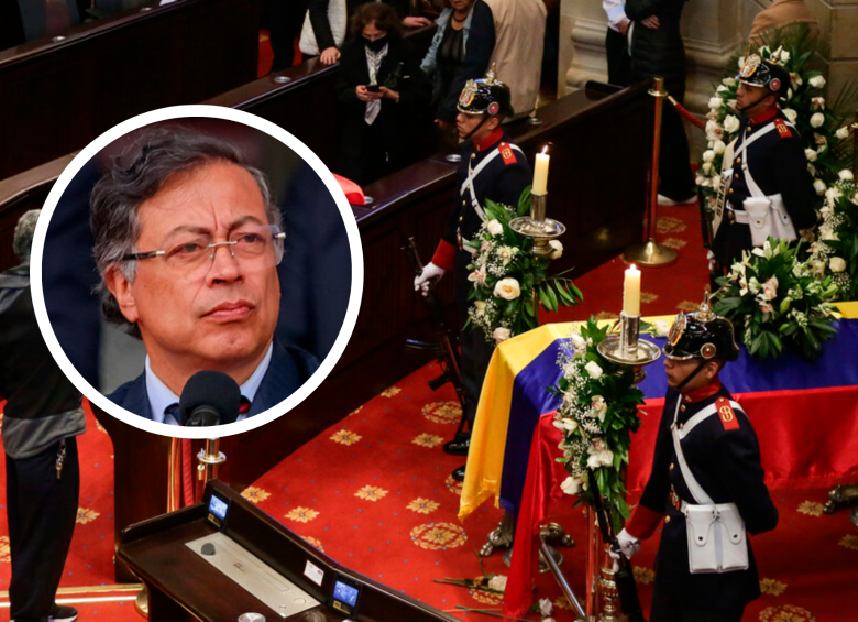 El cortejo fúnebre con los restos mortales del senador recorrerá varios puntos del centro de Bogotá hasta llegar al Cementerio Central, donde se realizará el sepelio. El presidente de la República no asistirá al evento. FOTO: COLPRENSA/PRESIDENCIA