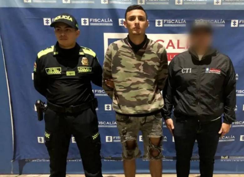 Yeferson Eduardo Rodríguez Fernández, alias El Duende, tras su detención. FOTO: Cortesía
