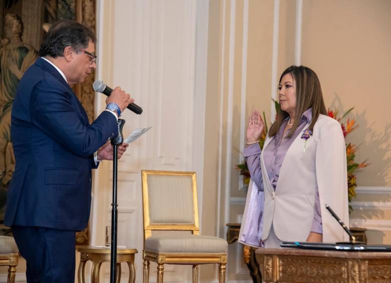 Luz Adriana Camargo fue elegida por la Corte Suprema después de ser incluida en una terna que envió el presidente Gustavo Petro. FOTO: PRESIDENCIA 