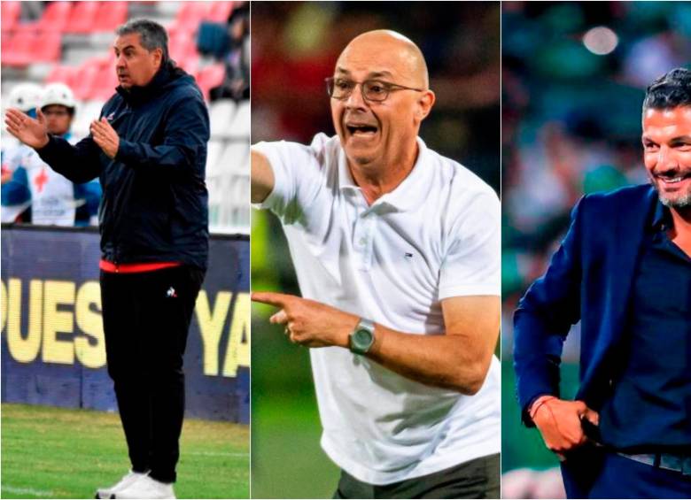 Los dos equipos del Valle del Cauca estarán dirigidos por entrenadores uruguayos. América por Jorge Da Silva y Cali por Alfredo Arias. El argentino Javier Gandolfi estará al frente de Nacional. FOTOS: COLPRENSA, EL COLOMBIANO Y JAIME PÉREZ