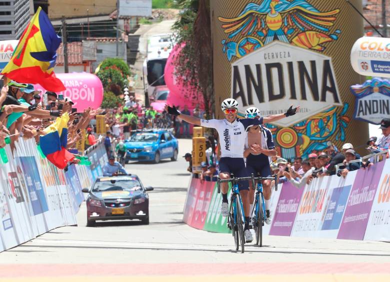 Aldemar Reyes, figura de la octava etapa de la Vuelta a Colombia. FOTO: CORTESÍA FEDECICLISMIO